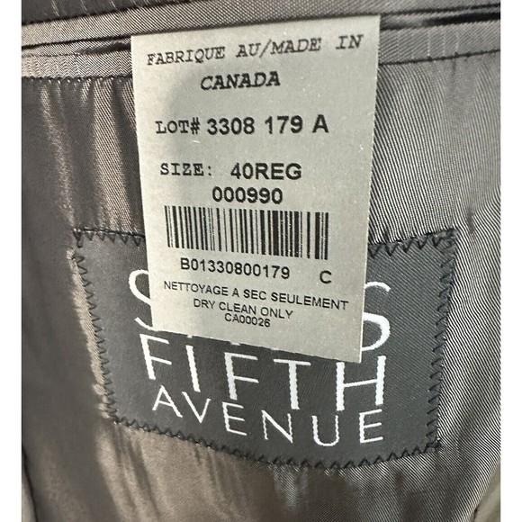 Arnold Brant Mens 3 Button Wool Sport Coat Lined Suit Jacket 40R Blazer EUC - Picture 6 of 9